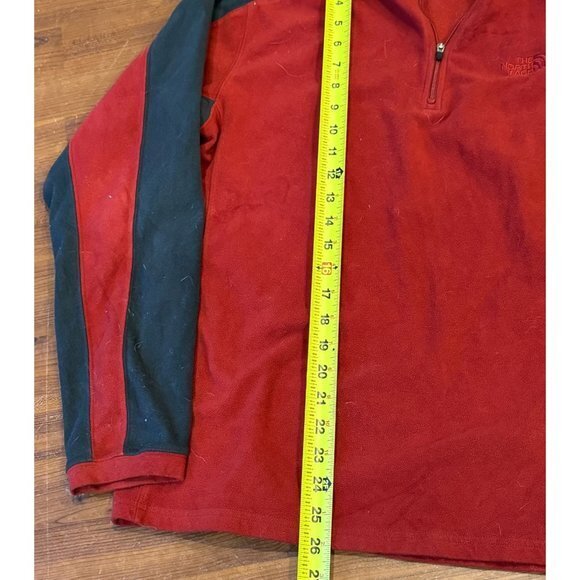 The North Face Fleece Men Medium Pull Over Sweater Quarter Zip SoftJacket Adult‎ - Picture 5 of 7